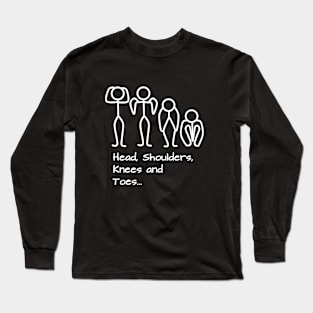 Stickman / Head, shoulders, knees and toes... Long Sleeve T-Shirt